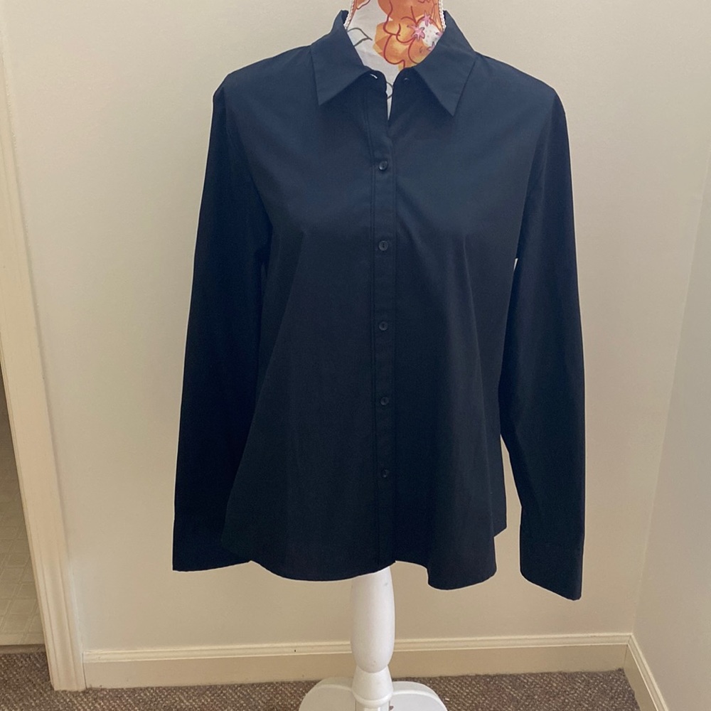 Liz Claiborne Button-Front Shirt Blouse XL